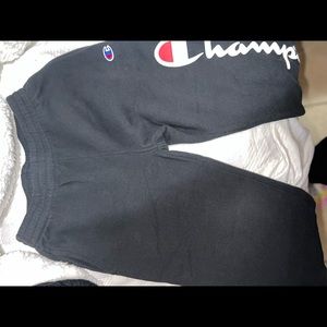 Black champions joggers for girl